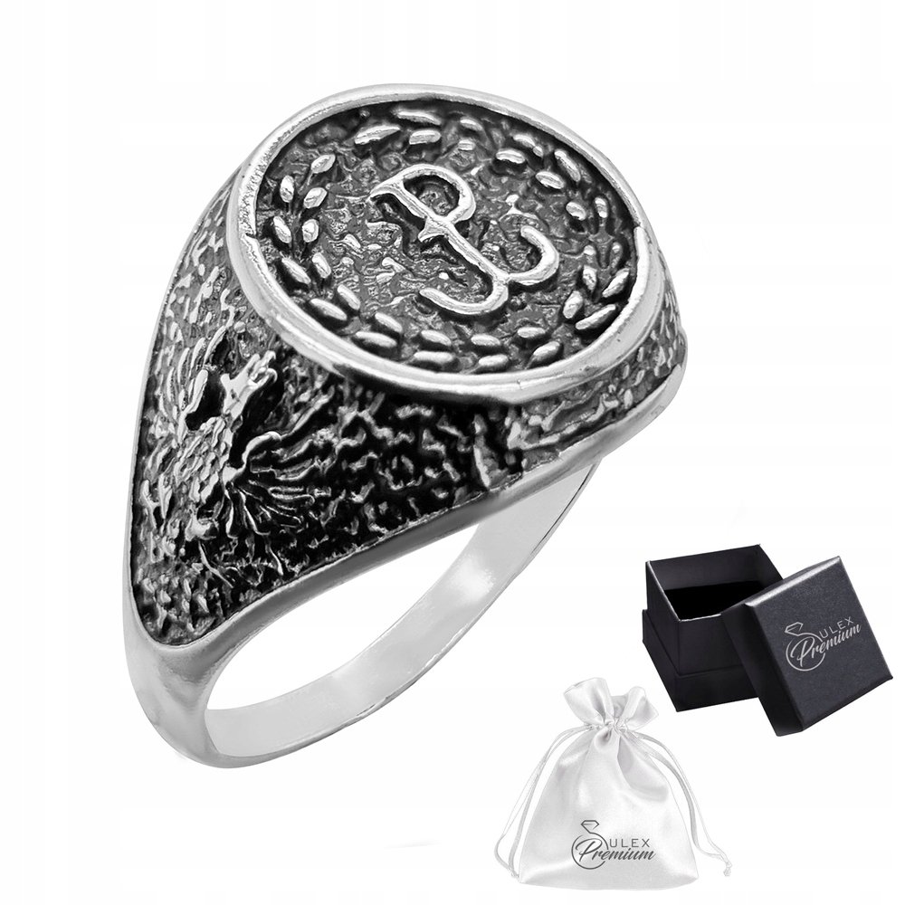 Sygnet męski srebrny próba 925 Polska Walcząca Na Prezent Dla Niego| r.20