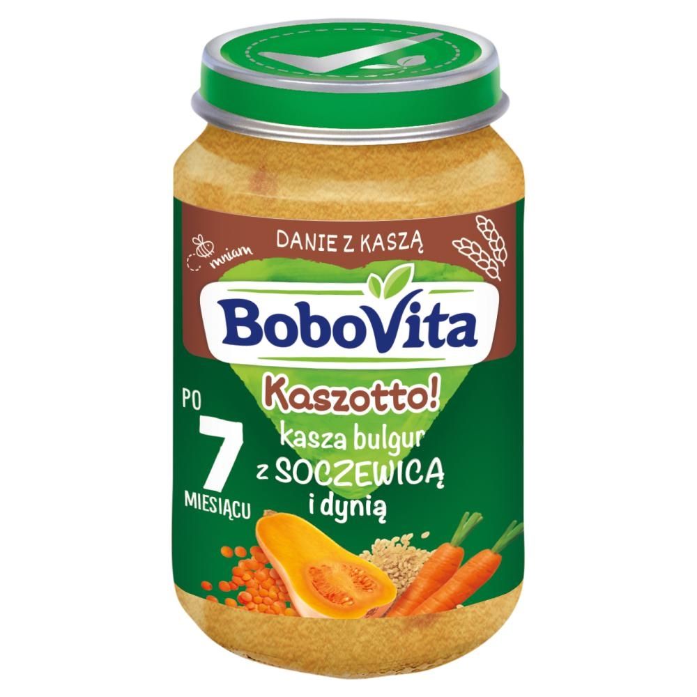 BoboVita Kaszotto! Kasza bulgur z soczewicą i dynią po 7 miesiącu 190 g