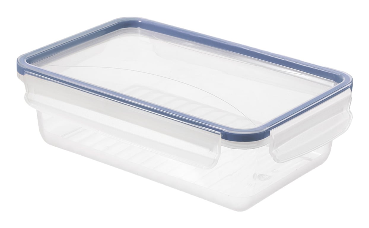 Rotho CLIC & LOCK Prostokątny Pojemnik 1,5 l Niebieski, Przezroczysty 1 szt.