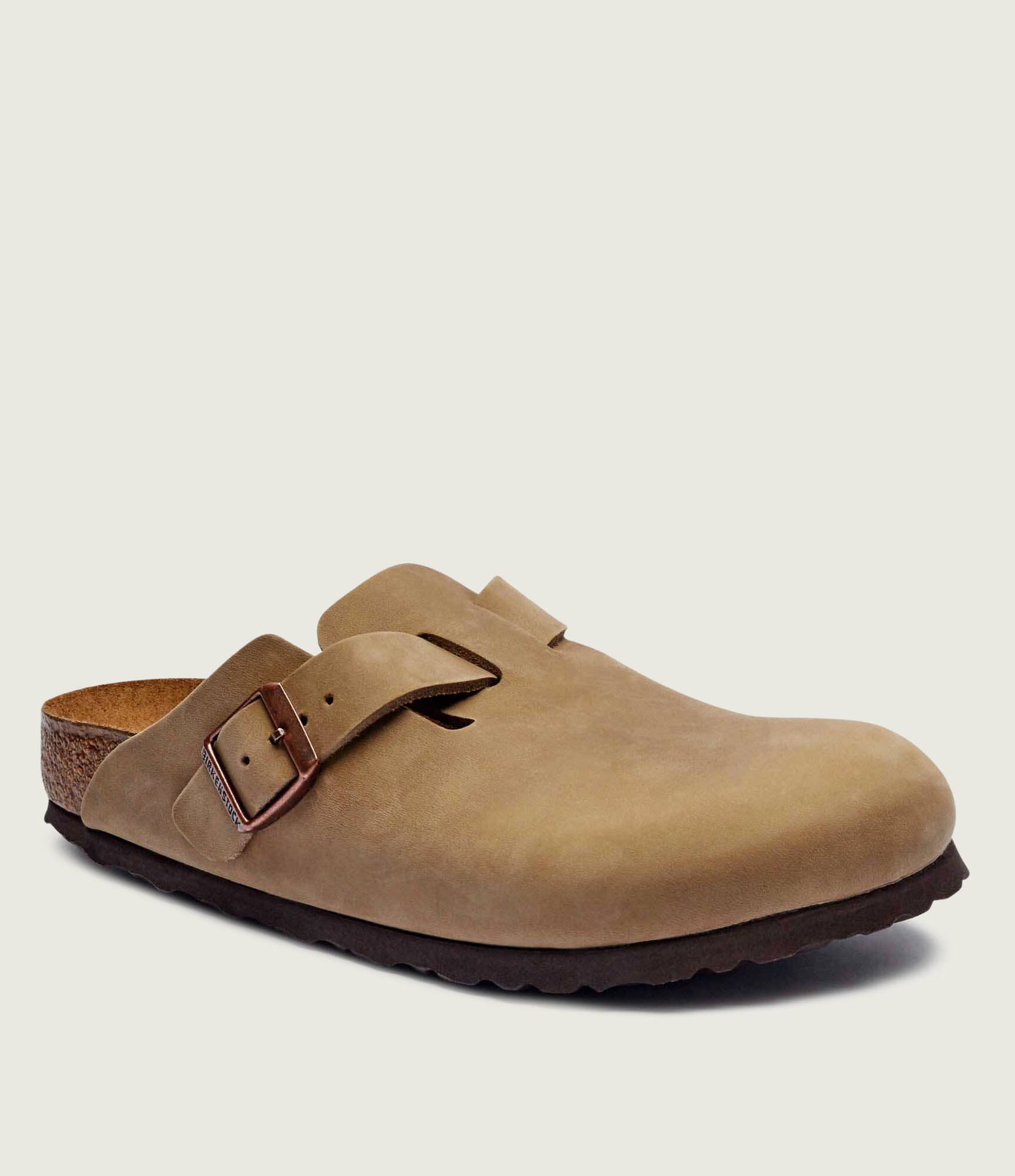Birkenstock Skórzane mule Boston narrow fit