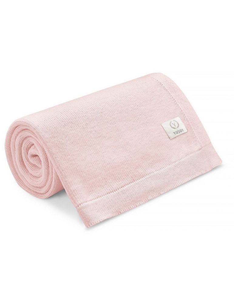 Yosoy Koc 100% merino wool TOKYO pudrowy róż