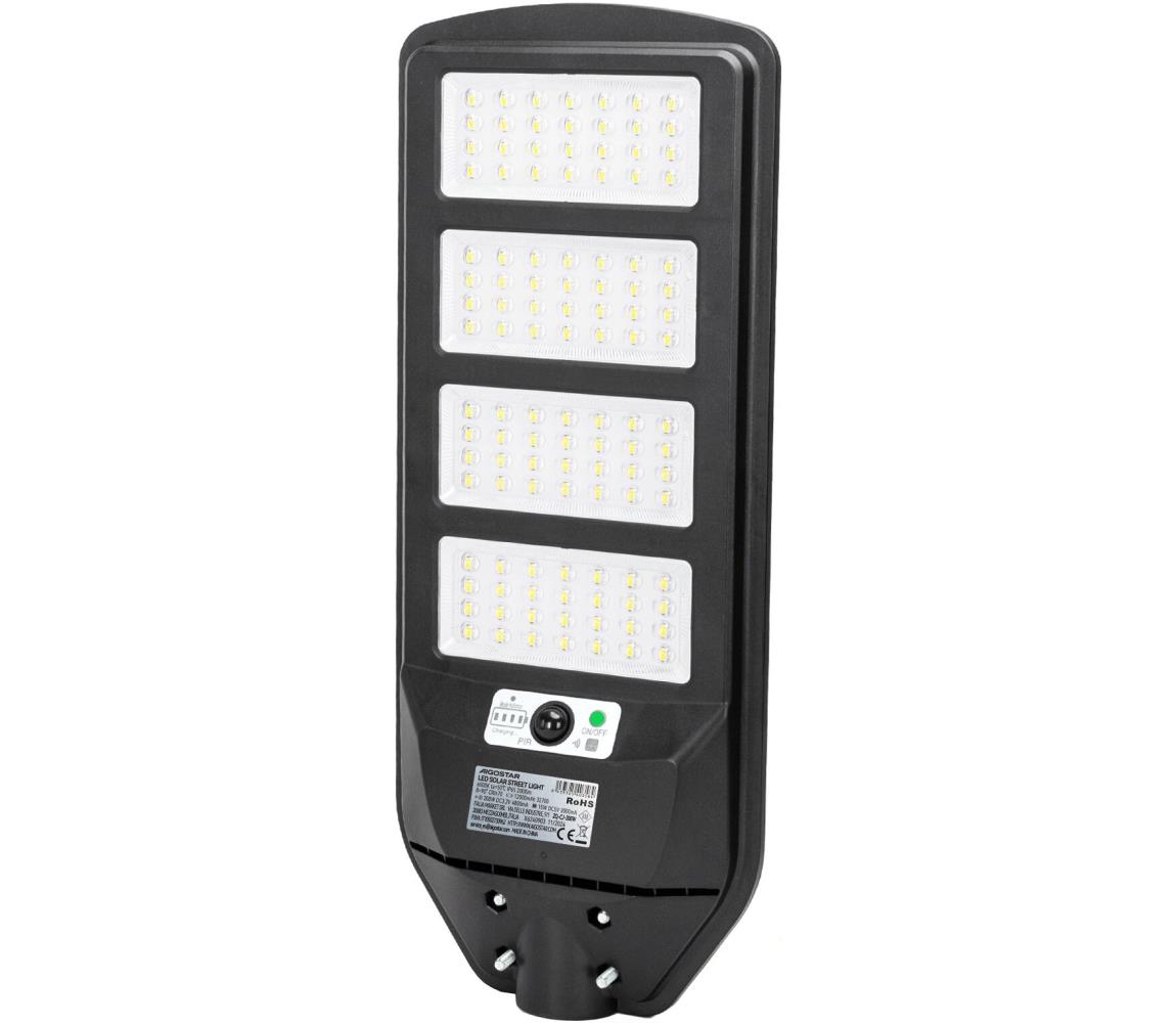 Aigostar - LED Solarna lampa uliczna z czujnikiem LED/200W/3,2V 6500K + pilot