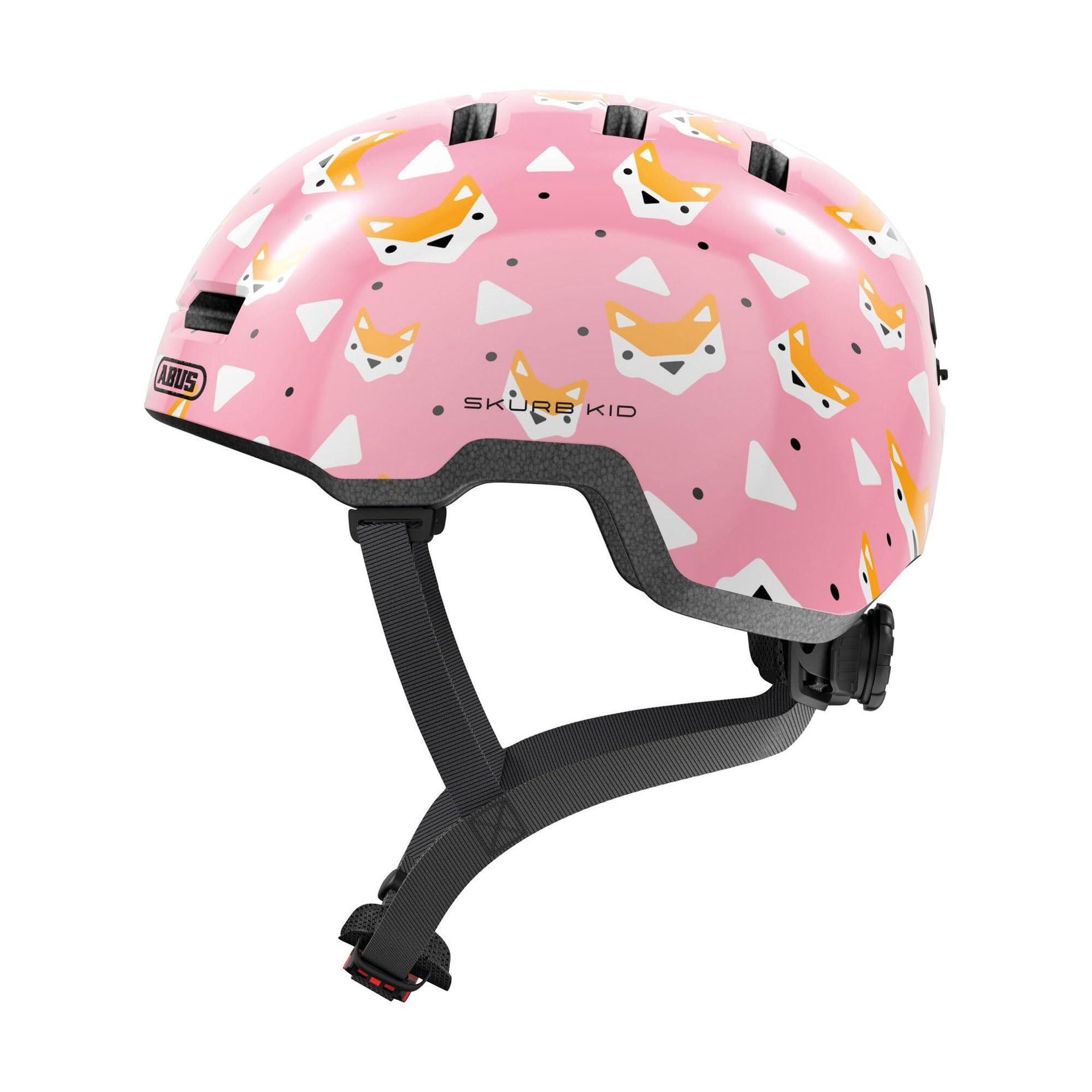 Kask ABUS Skurb Kid Foxes Różowy dla Dzieci ( S)