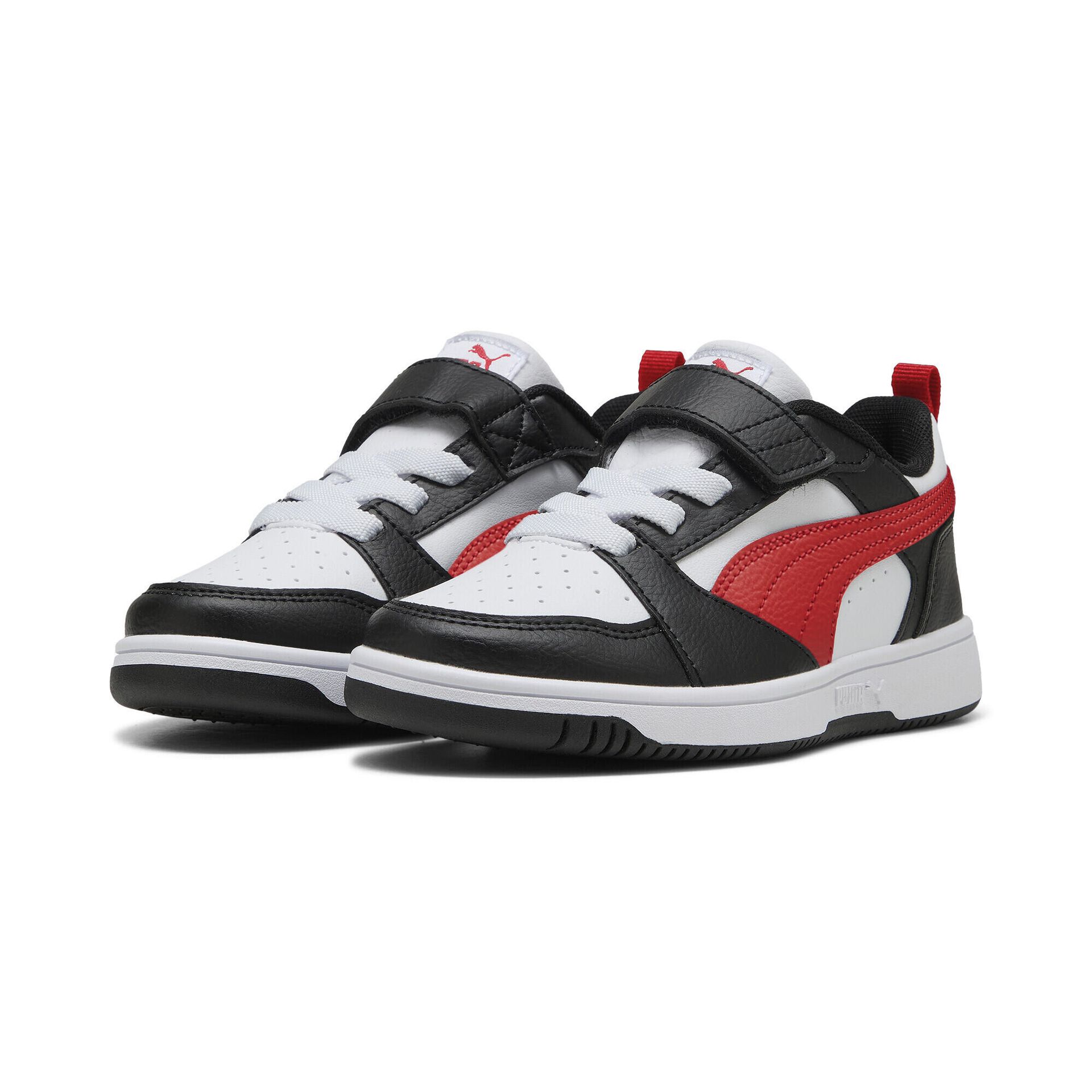 Dziecięce sneakersy PUMA Rebound V6 Lo PUMA White For All Time Red Black