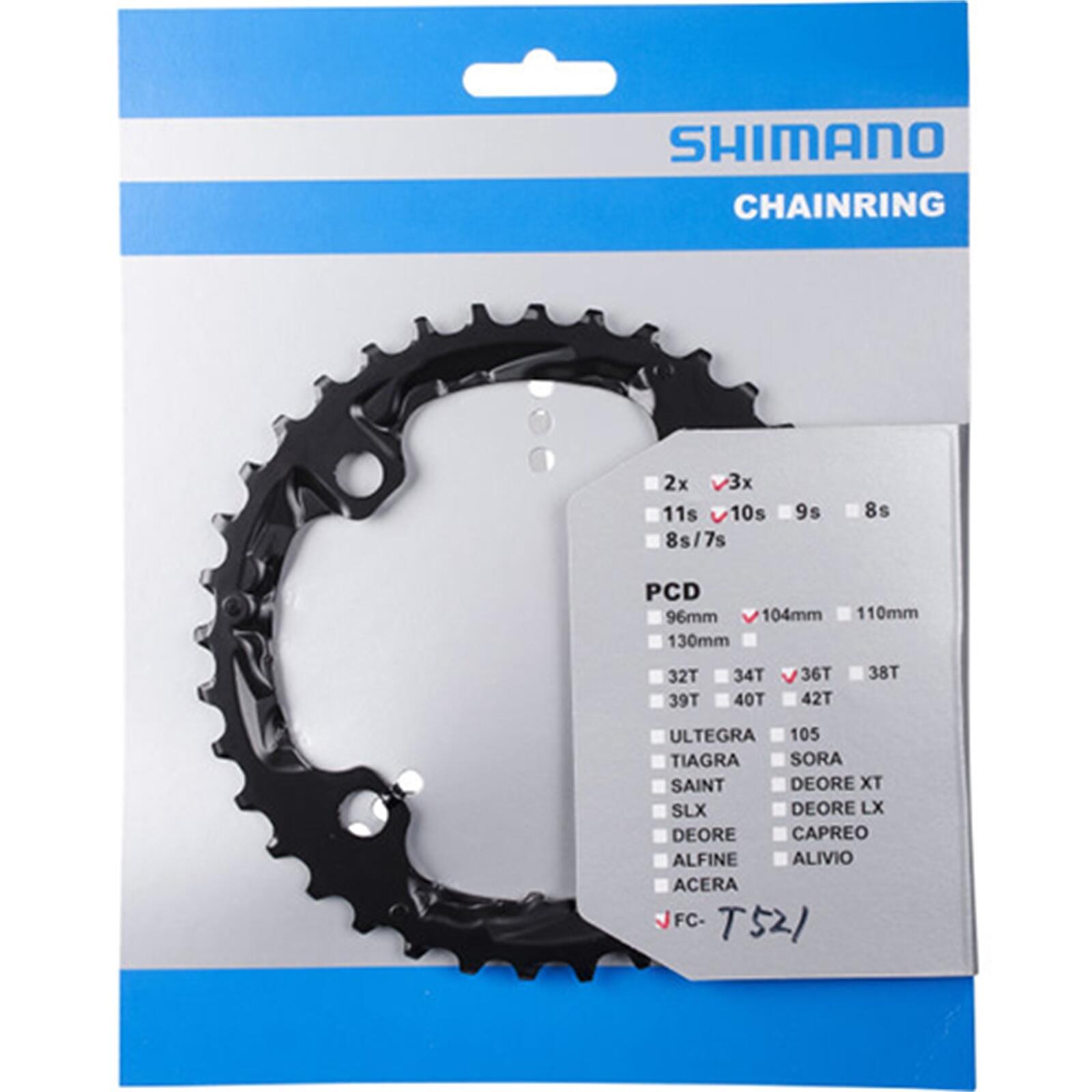 Shimano Zębatka rowerowa 10/104 36Z. FC-t521 Y1NL98020