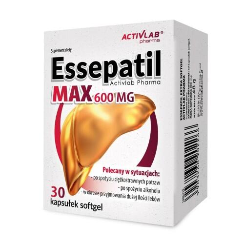 Activlab PHARMA Essepatil MAX 600 mg - 30 caps WĄTROBA