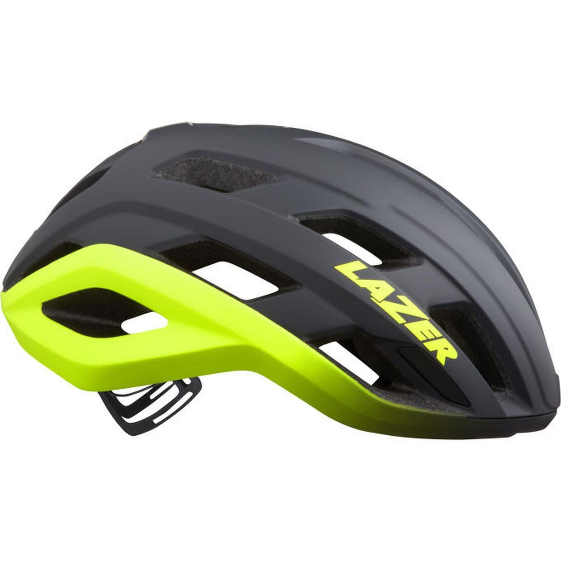 Kask Rowerowy Lazer Strada Kc Szaro-Żółty Blc2227891050 52-56 Cm (S)
