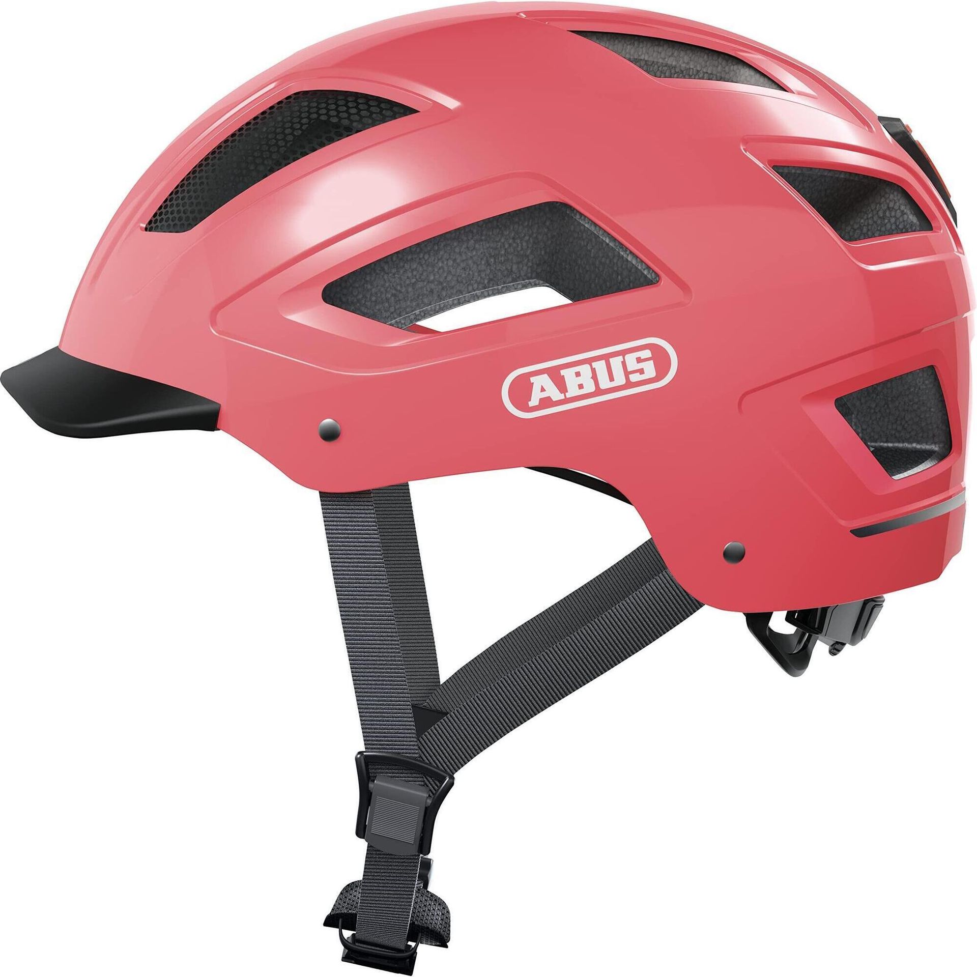 Abus Hyban 2.0 Kask, living coral M 52-58cm 2020 Kaski miejskie i trekkingowe 86932