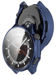 Bizon Etui z osłoną ekranu Case Watch Felipe do OnePlus Watch 3 / Oppo Watch X2, niebieskie