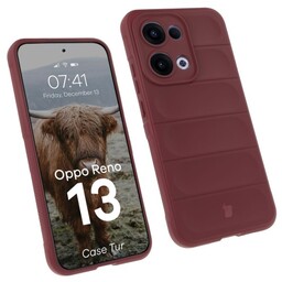 Bizon Pancerne etui Case Tur do Oppo Reno13, burgundowe