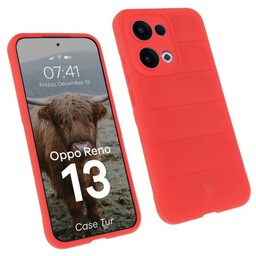 Bizon Pancerne etui Case Tur do Oppo Reno13, czerwone