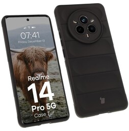Bizon Pancerne etui Case Tur do Realme 14 Pro 5G, czarne
