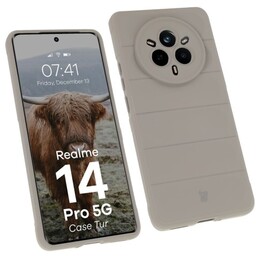 Bizon Pancerne etui Case Tur do Realme 14 Pro 5G, jasnoszare