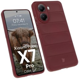 Bizon Pancerne etui Case Tur do Xiaomi Poco X7 Pro, ciemnofioletowe