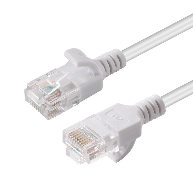 Microconnect V-UTP6A0015W-SLIM kabel sieciowy Biały 0,15 m Cat6a U/UTP (UTP) V-UTP6A0015W-SLIM