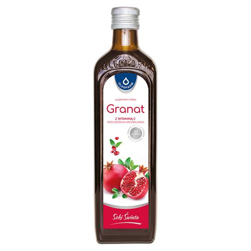 Oleofarm Sok z owoców granatu z naturalną witaminą C, 490 ml -> Wysyłka od 3,99 - odbiór w Żabce