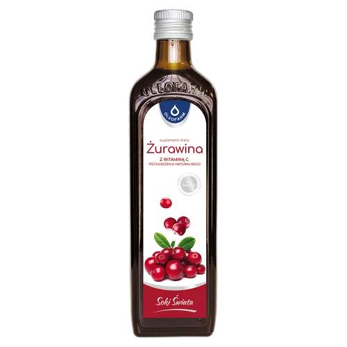 Oleofarm Sok z żurawiny z naturalną witaminą C, 490 ml -> Wysyłka od 3,99 - odbiór w Żabce