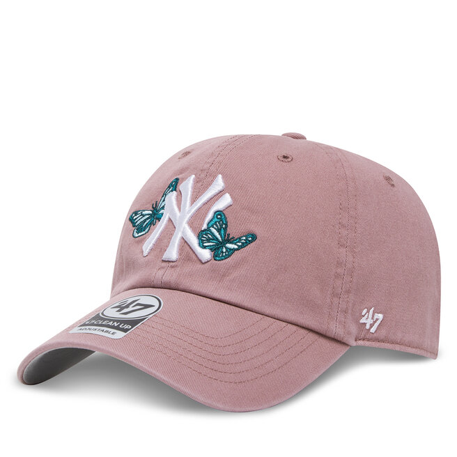 Czapka z daszkiem 47 Brand MLB New York Yankees Icon Alt ’47 CLEAN UP B-ICACL17GWS Różowy