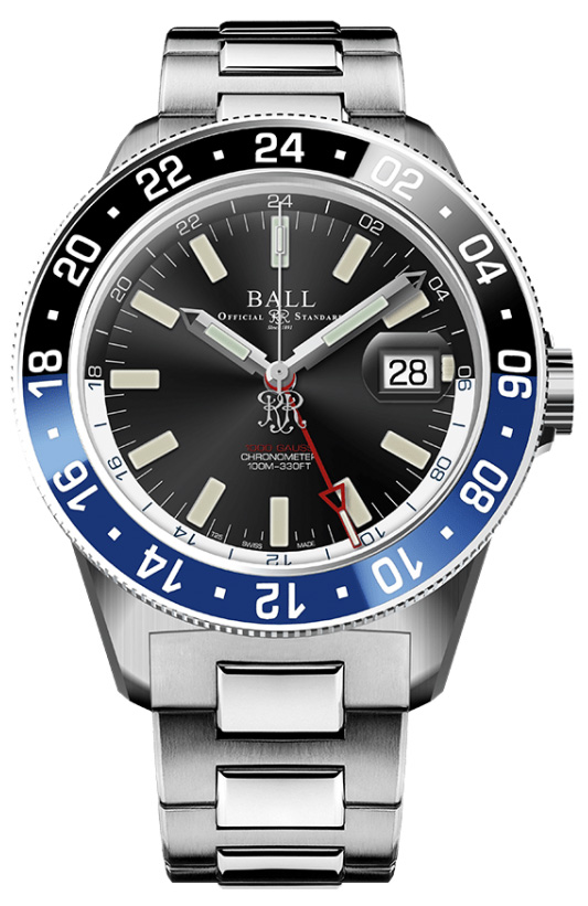Zegarek Ball DG3006C-S3CJ-BK Engineer III Jet-Set GMT (40mm)