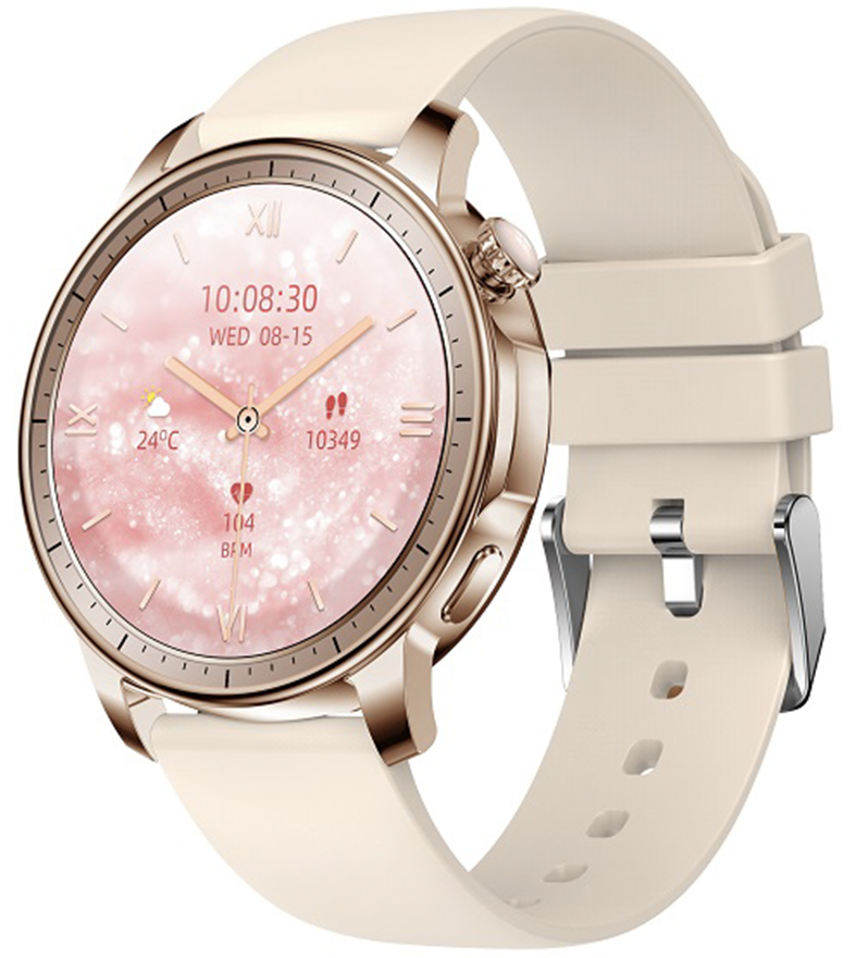 Hagen HB33.110.539 Smartwatch HB33 Różowe Złoto na Różowym Pasku
