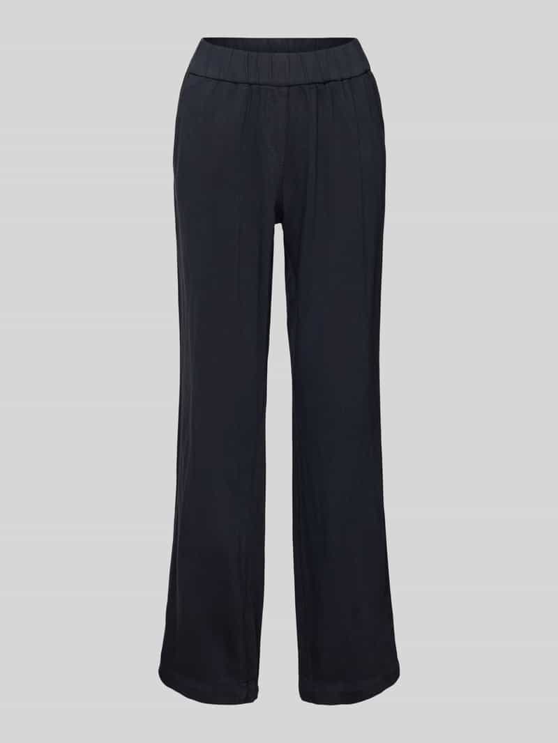 Jeansy z szeroką nogawką i elastycznym pasem model ‘Pia’