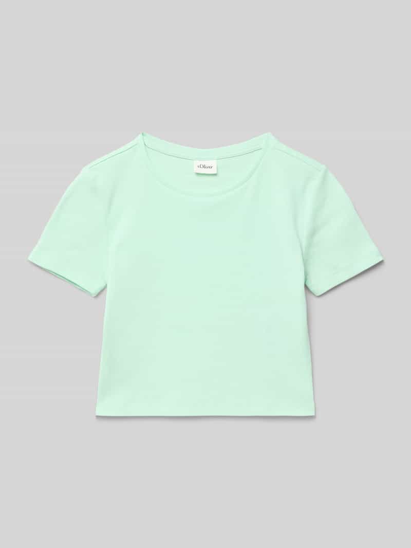 T-shirt o kroju Slim Fit z czystej bawełny