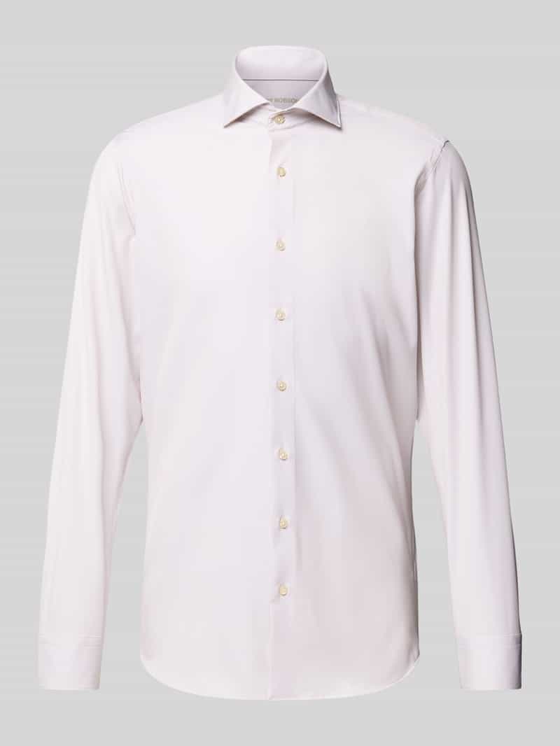 Koszula biznesowa o kroju regular fit z kołnierzykiem typu cutaway