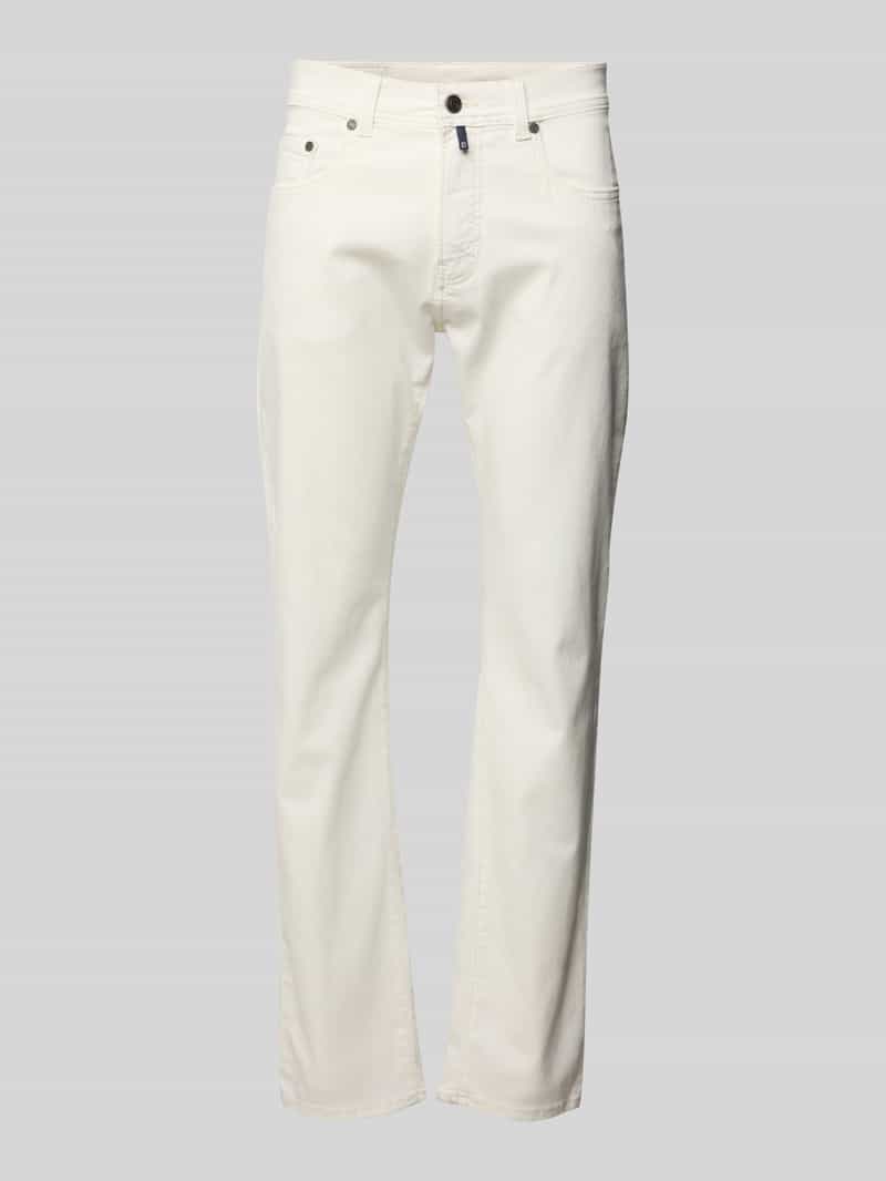 Jeansy o kroju tapered fit z 5 kieszeniami model ‘Lyon’
