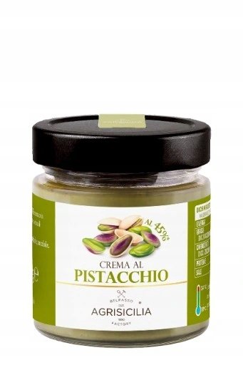 Krem pistacjowy 45% pistacji 200g - Agrisicilia włoski masło pistacjowe