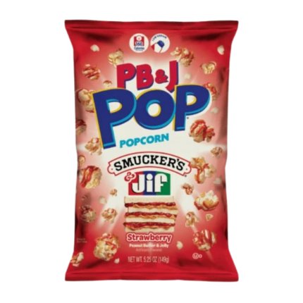 Candy Pop Popcorn Peanut Butter Jelly Strawberry 149g