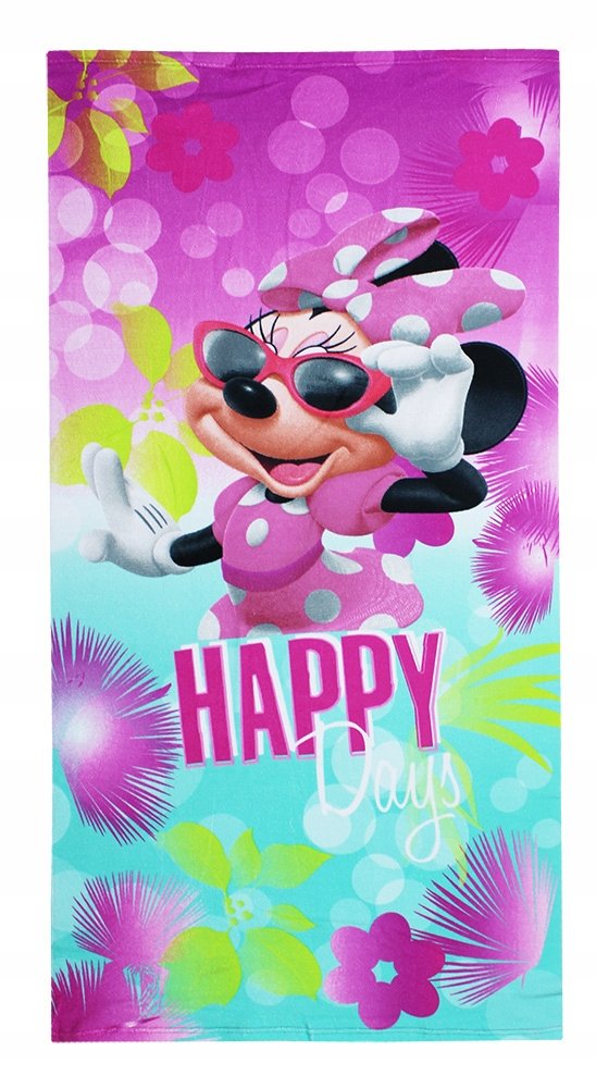 MYSZKA MINNIE DISNEY RĘCZNIK KĄPIELOWY NA BASEN WAKACJE LEKKI 70X140