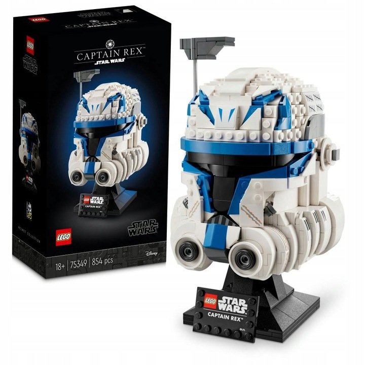 LEGO STAR WARS - Gwiezdne Wojny Captain Rex Helmet Maska Hełm kapitana Rexa LEGO PREZENT DLA CHŁOPCA