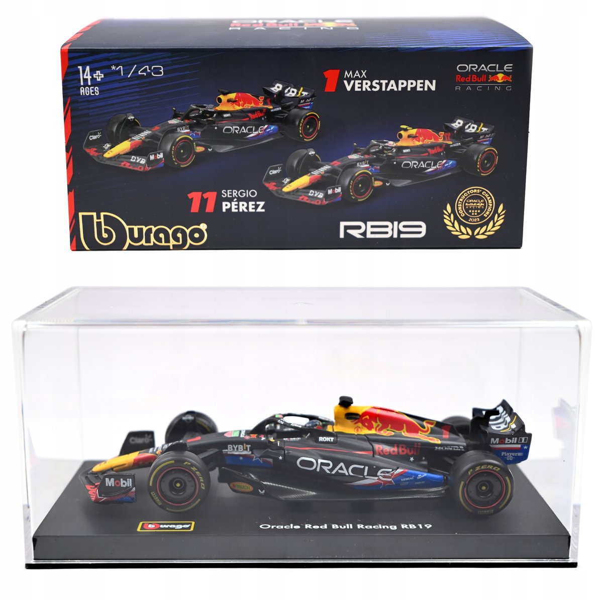 BOLID F1 Red Bull Racing RB19 Verstappen GP USA 2023 1:43 BBURAGO 18-38083
