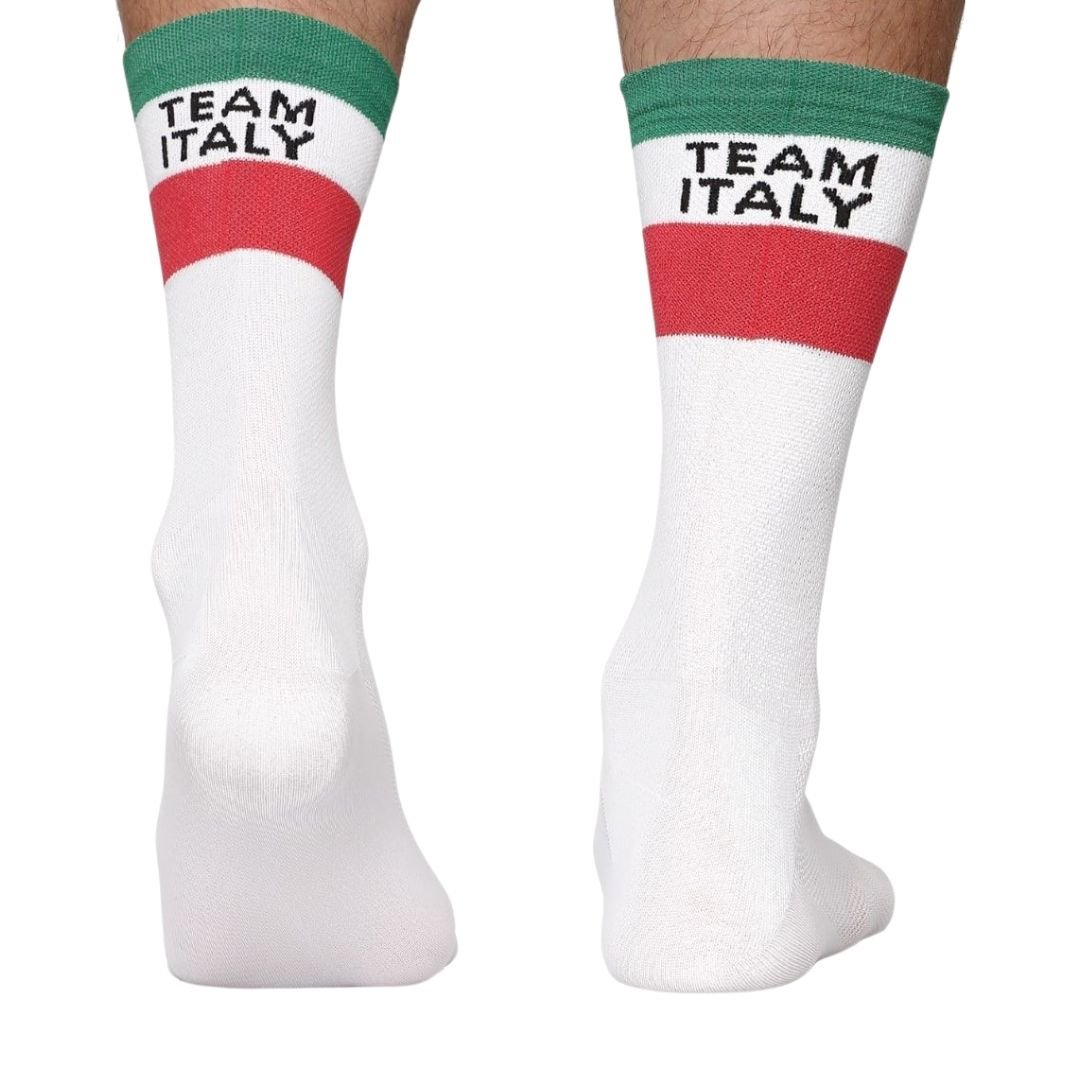 Profesjonalne skarpety rowerowe, kolarskie Todo Cycling Pro model Team Italy, białe, termoaktywne, 39-42