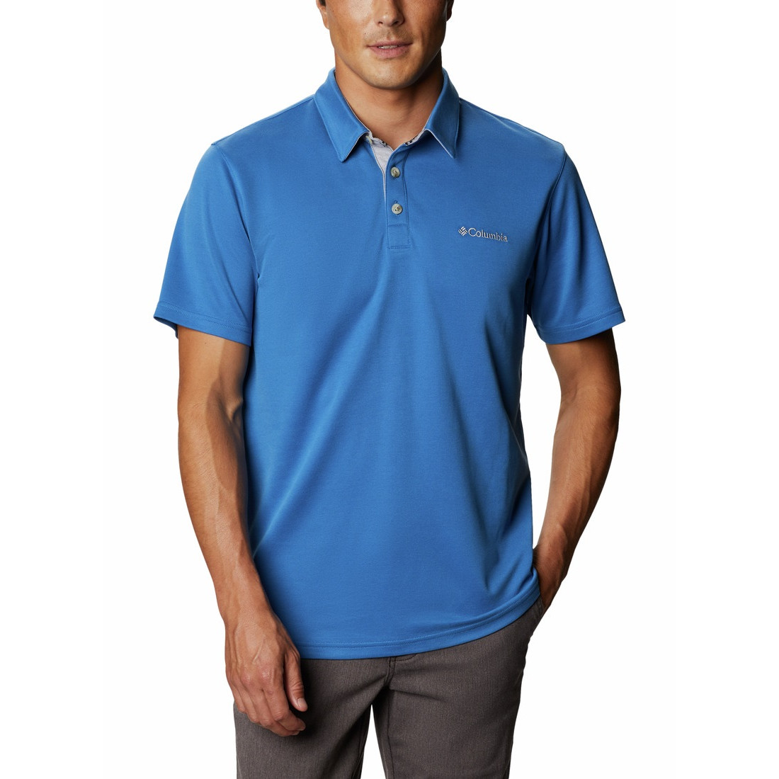 Koszulka męska Columbia Nelson Point Polo Rozmiar: XL / Kolor: niebieski