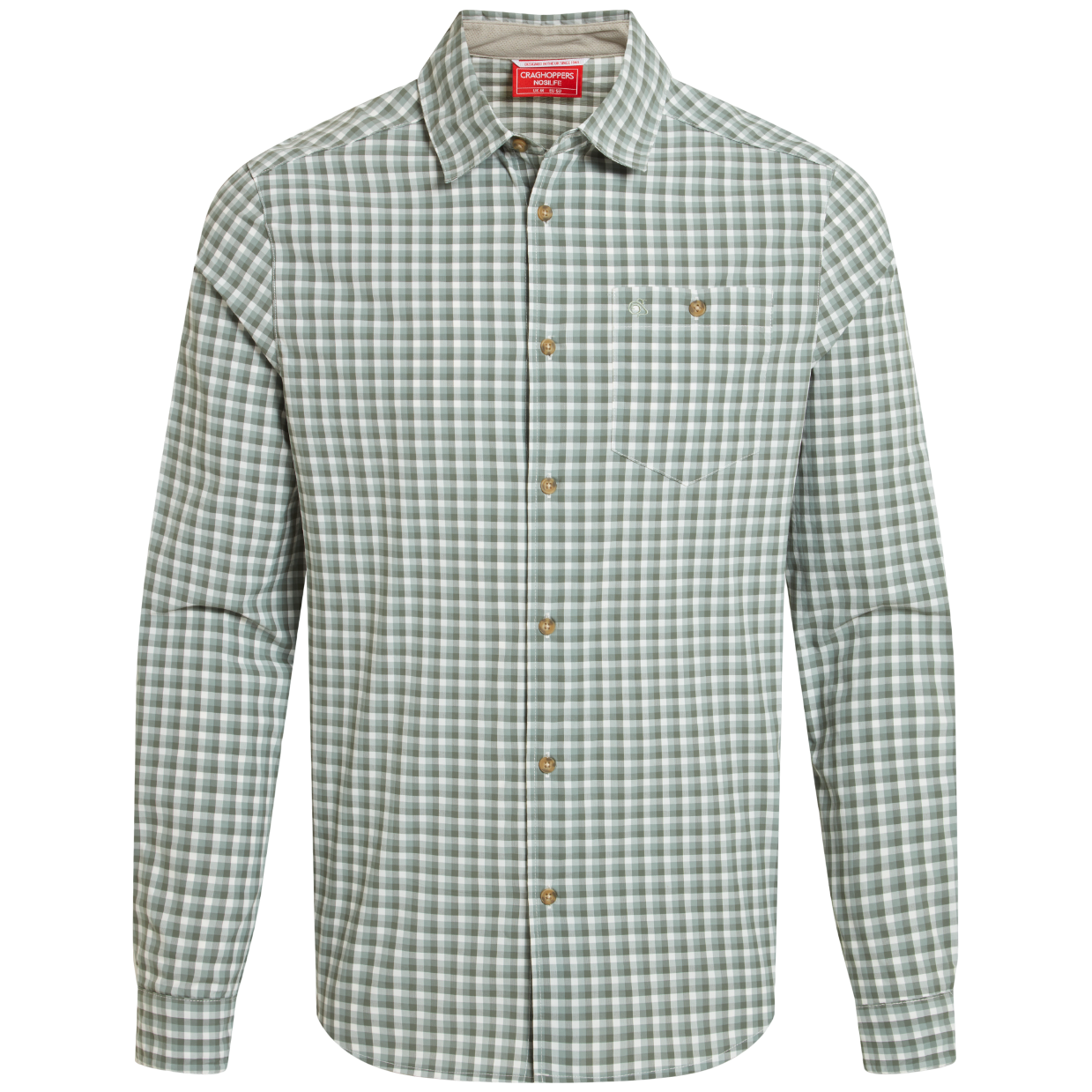 Koszula Craghoppers NosiLife Nuoro Check Long Sleeved Shirt Rozmiar: XXL / Kolor: jasnozielony