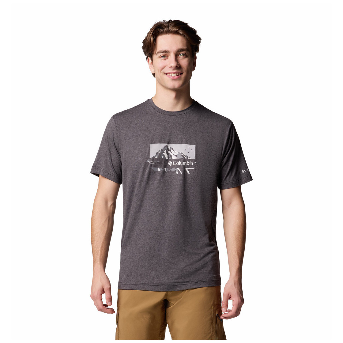 Koszulka męska Columbia Kwick Hike™ Graphic Short Sleeve Tee Rozmiar: XXL / Kolor: czarny