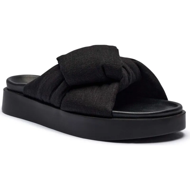 INUIKII Klapki OVERSIZED | z dodatkiem skóry