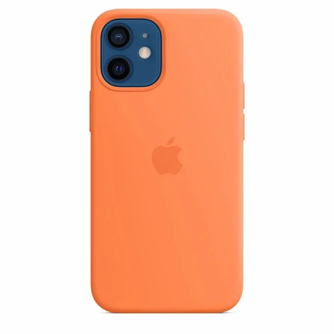 Etui do Apple iPhone 12 Mini z MagSafe, kolor Pomarańczowy - Silicone Case