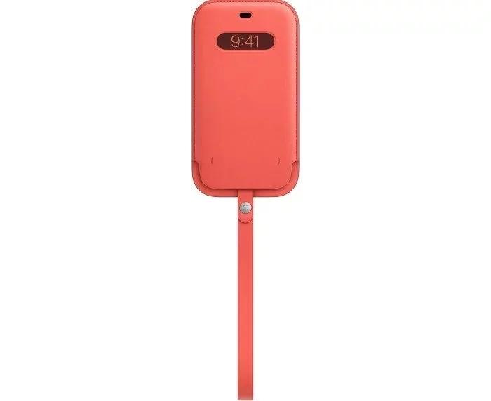 Etui futerał do Apple iPhone 12 Pro Max, kolor Pink Citrus - Leather Sleeve