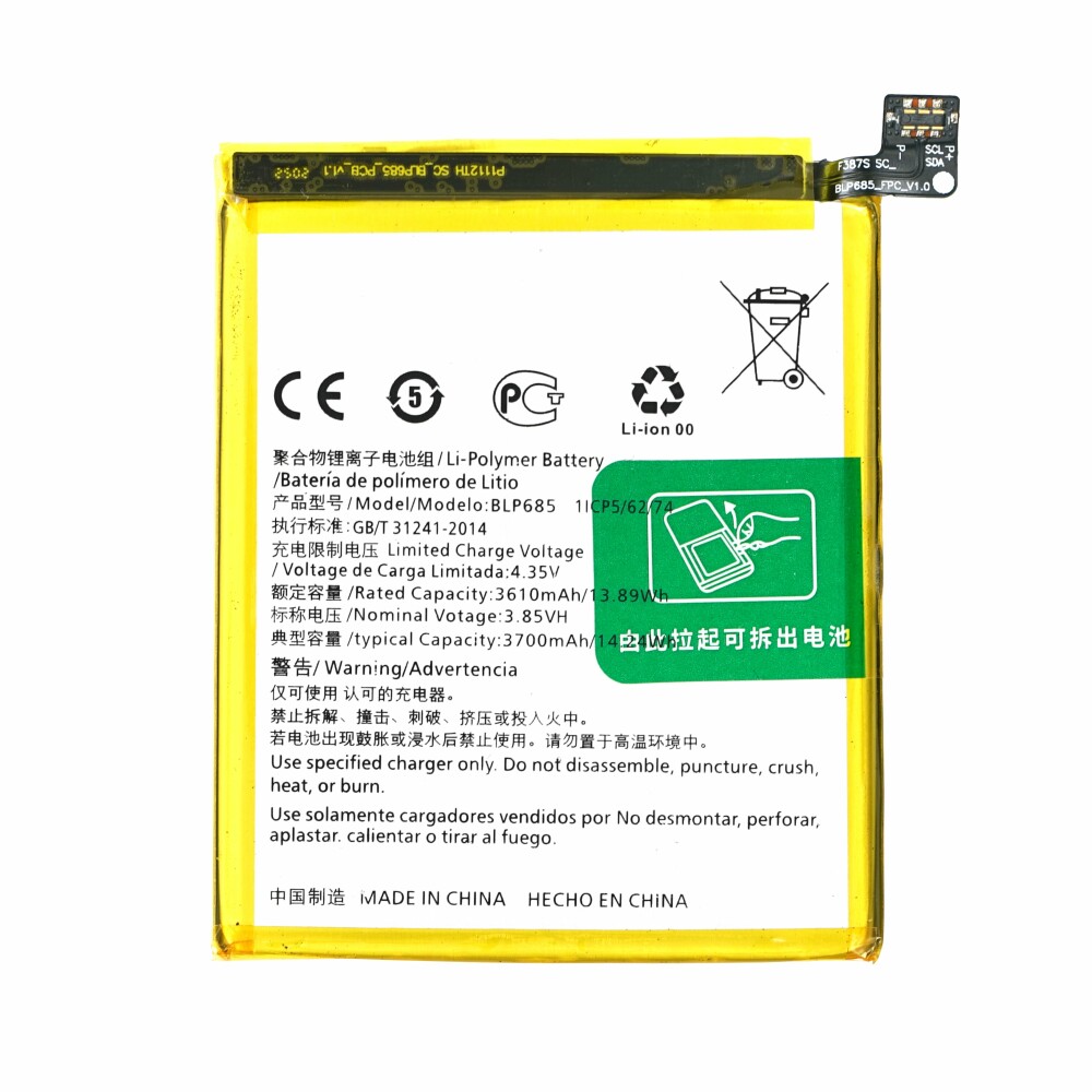 MPS Bateria do OnePlus 6T/7, BLP685, 3700 mAh