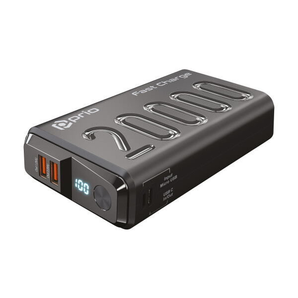 Prio Ładowarka zewnętrzna przenośna PowerBank Prio, 20000 mAh