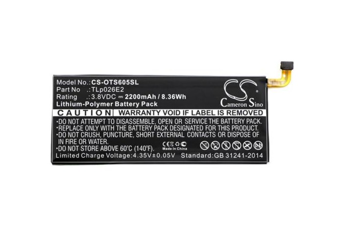 VHBW Bateria do Alcatel One Touch Idol 4, 2200 mAh