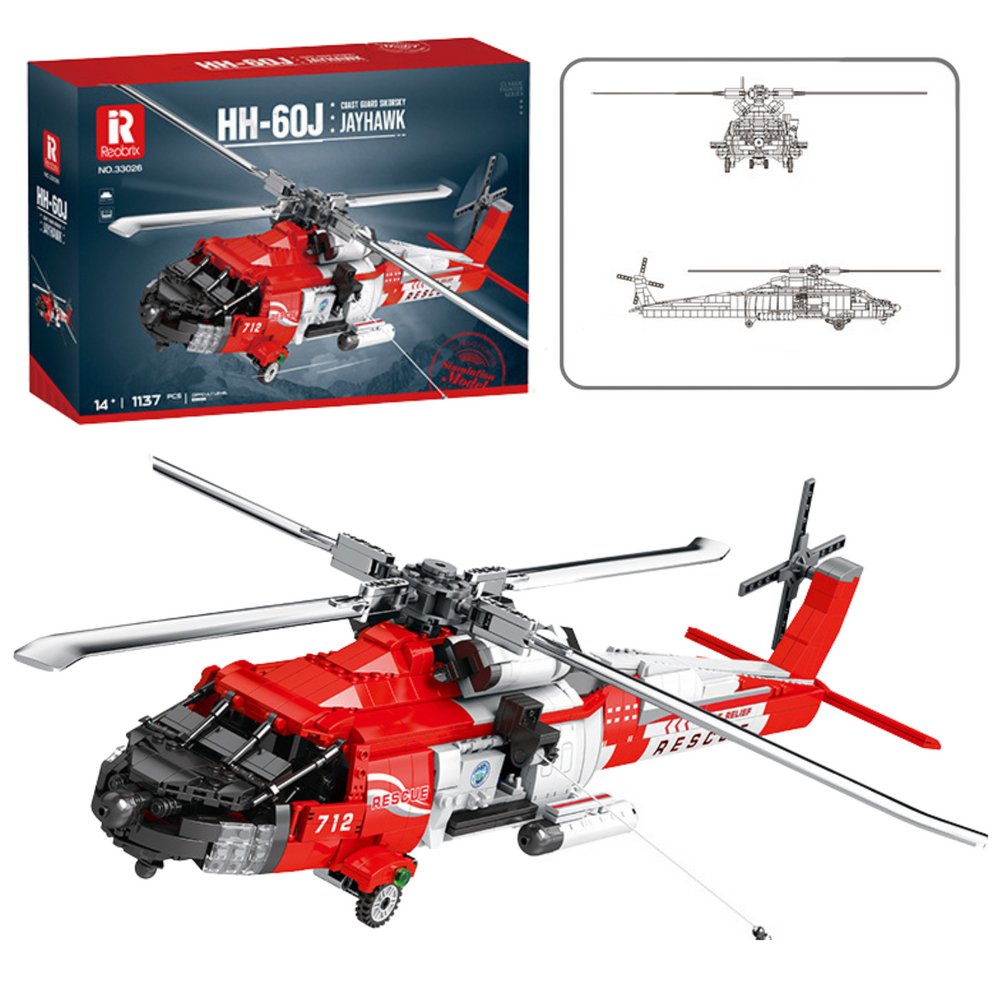 ZESTAW KLOCKI KONSTRUKCYJNE HELIKOPTER RATUNKOWY 1137EL