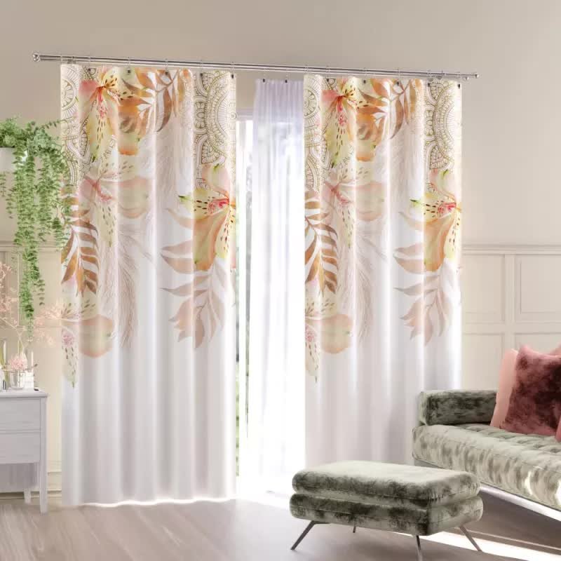 Zasłona gotowa tkanina drukowana brunera 150x250 cm - 250 cm 150 cm