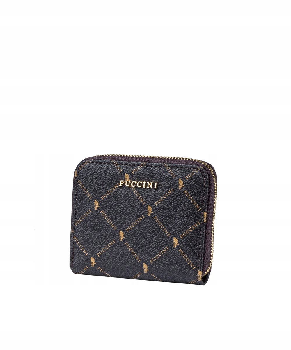 Portfel Damski Elegancki Mały Skóra Ekologiczna Puccini Brązowy Plxp0312 2