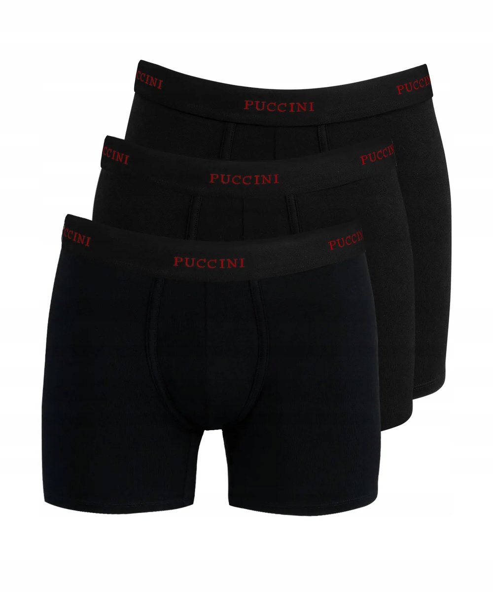 Bokserki Męskie Puccini Rozmiar L 3Pak Trzypak Bawełna Bxbd09-1-1-1-L
