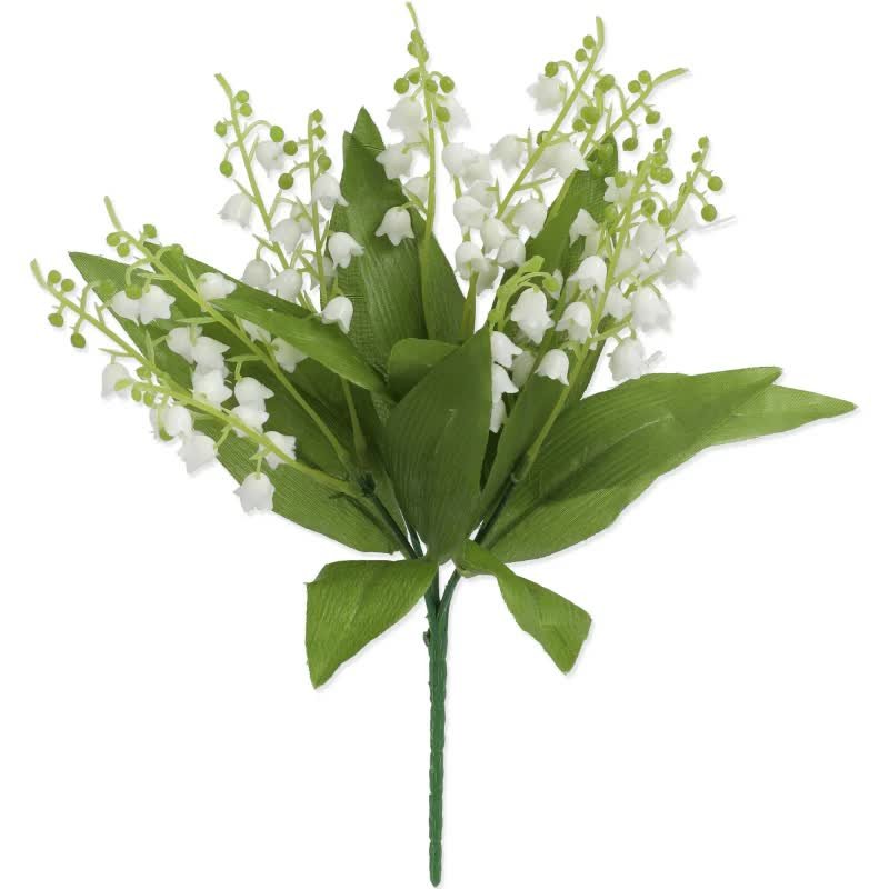 Bukiet sztucznych konwalii x5 – elegancka dekoracja Wielkanoc wiosna