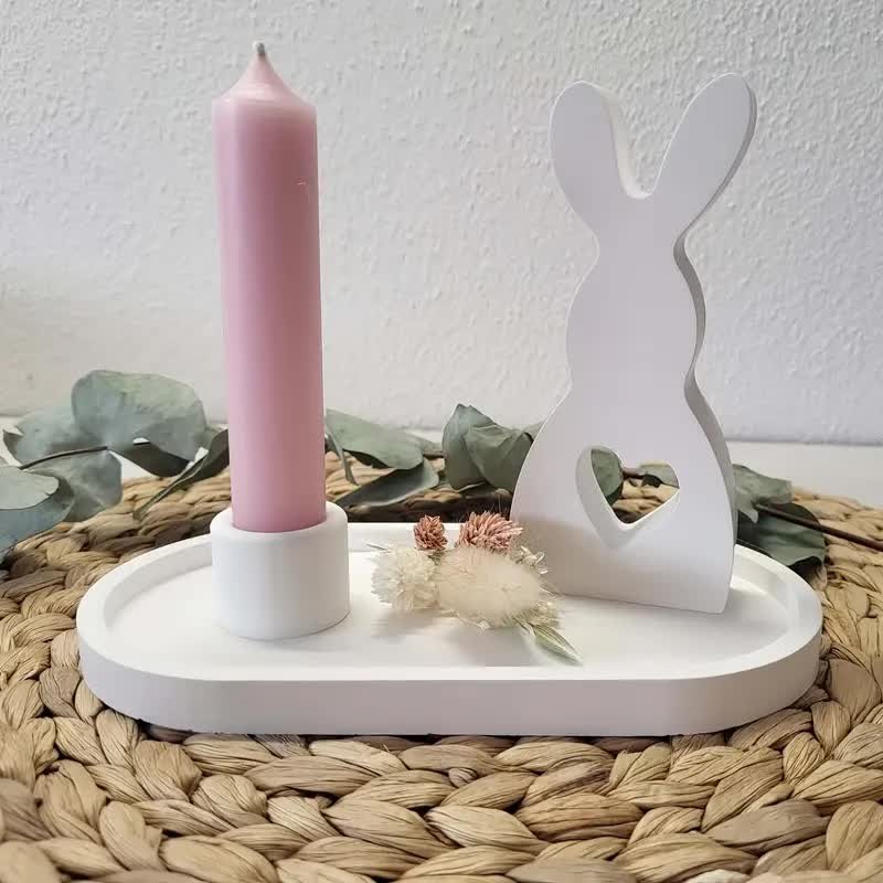 Zajączek wielkanocny-świecznik