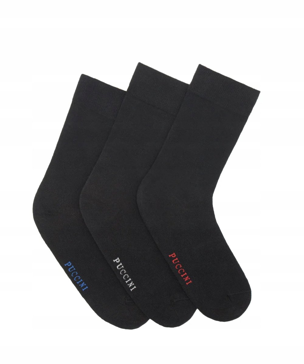 Skarpety Męskie Skarpetki Bawełniane 3 Pary 43-46 Puccini Sks22333-4346